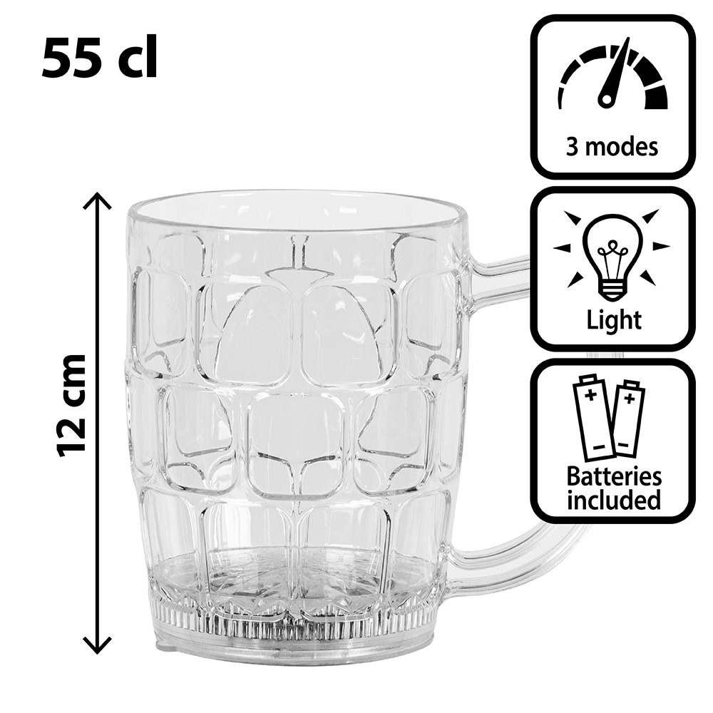 LED plastic bierpul (55 cl)