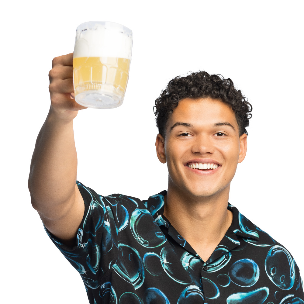 LED plastic bierpul (55 cl)