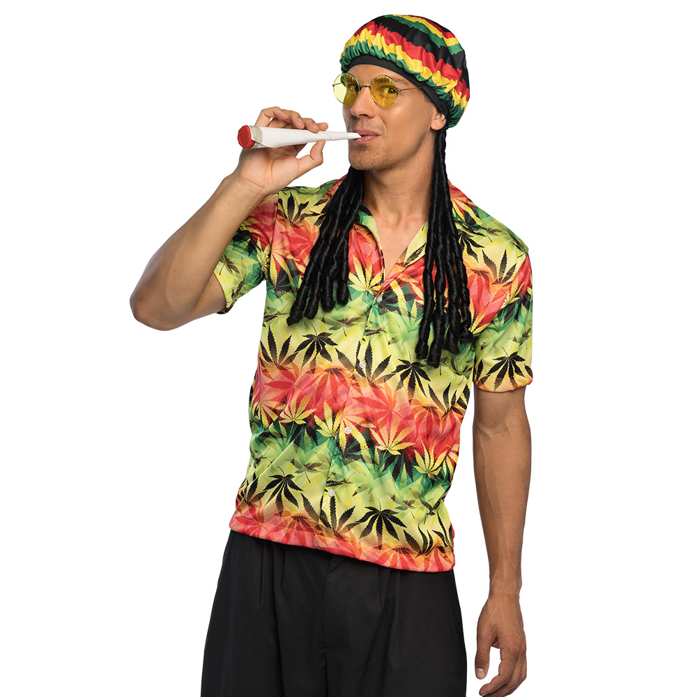 Set Rasta (muts, partybril en sigaret)