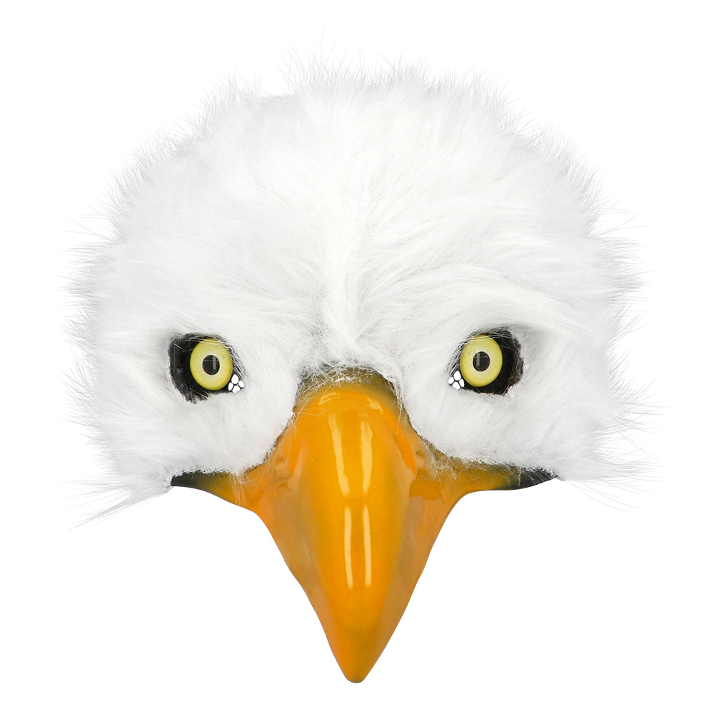 Pluchen halfmasker Witte adelaar