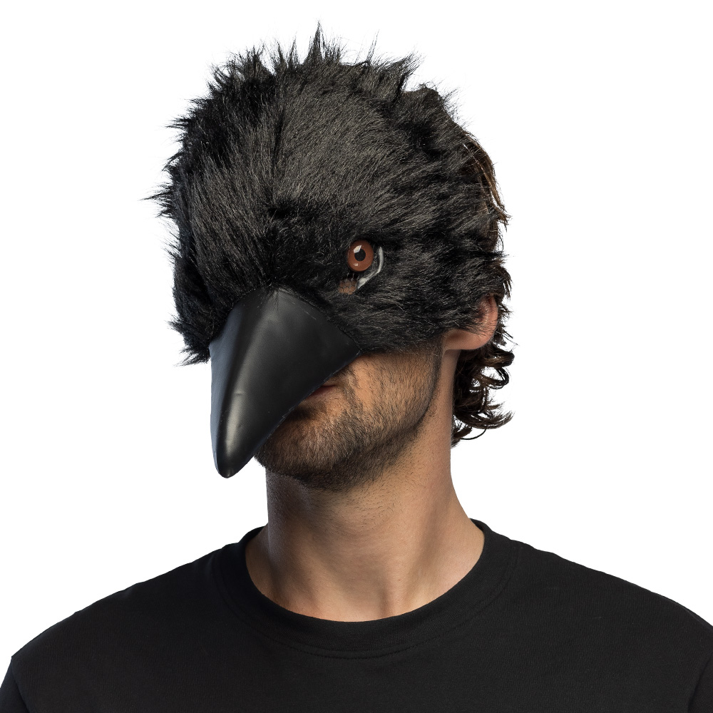 Pluchen halfmasker Kraai