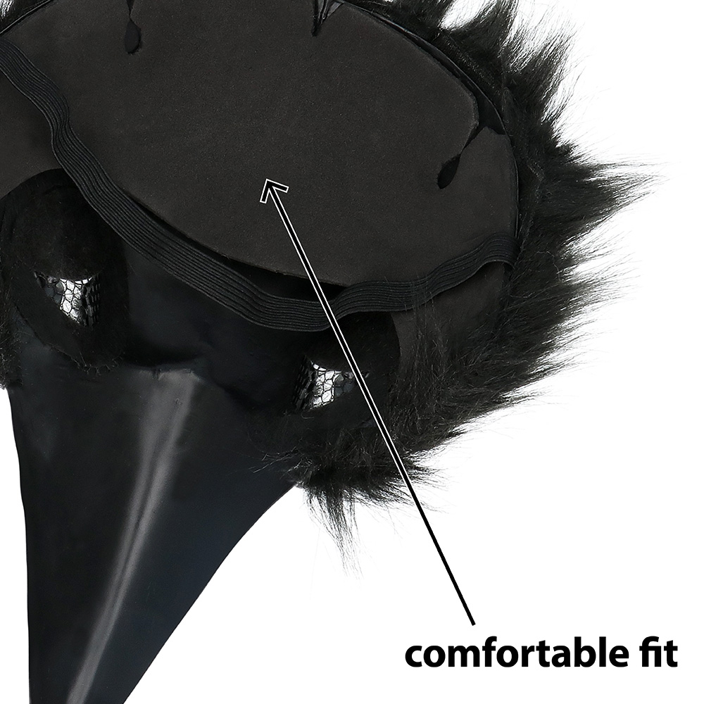 Pluchen halfmasker Kraai