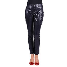 Stretchbroek metallic