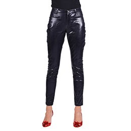 Stretchbroek metallic