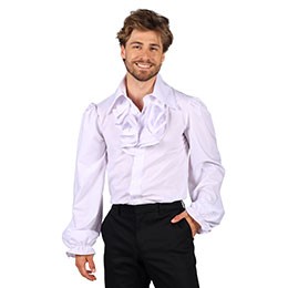 Blouse heer met jabot luxe