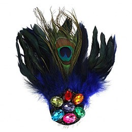 Pauwveren met stenen