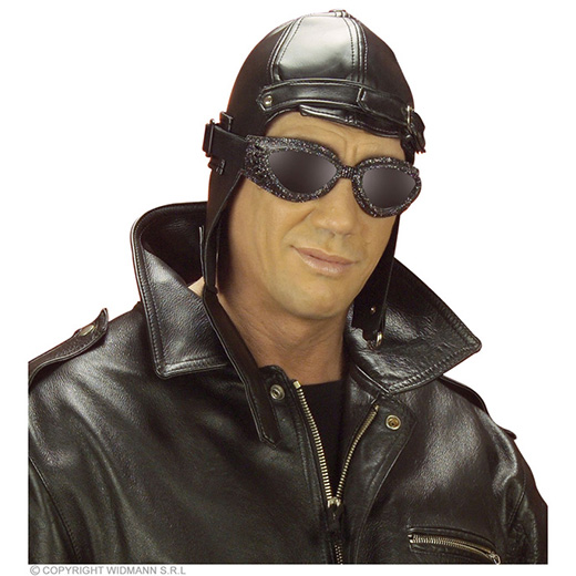 hoed aviator, lederlook