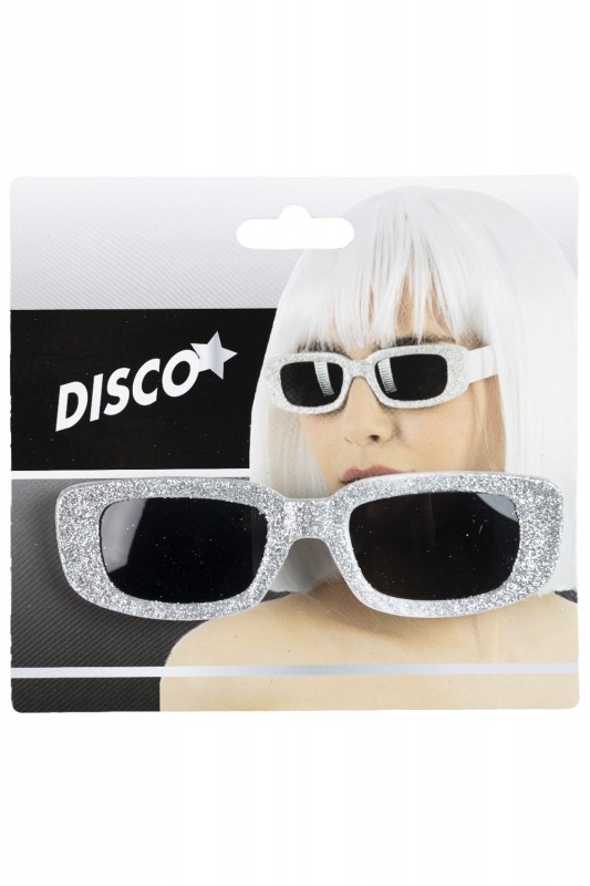 Zilverkleurig glitterbrilletje