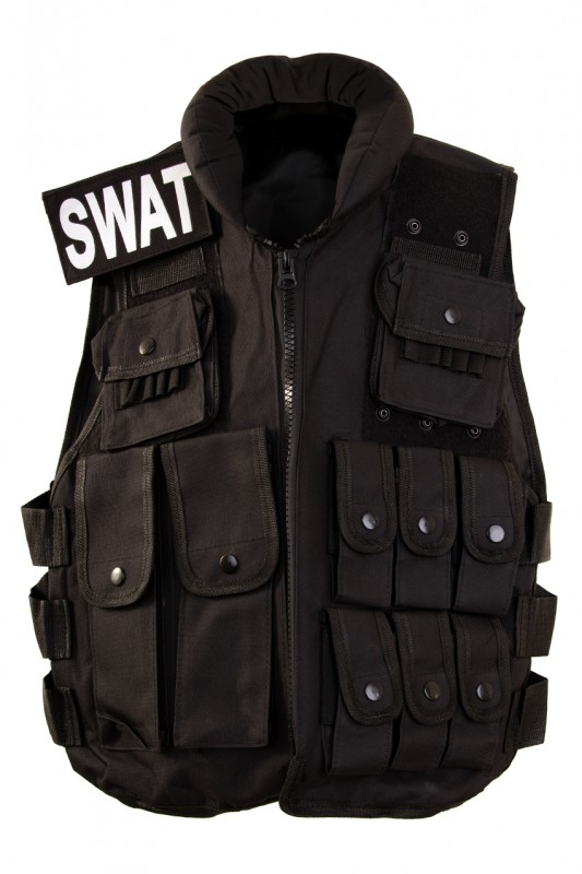 Vest Swat volwassen luxe S/M