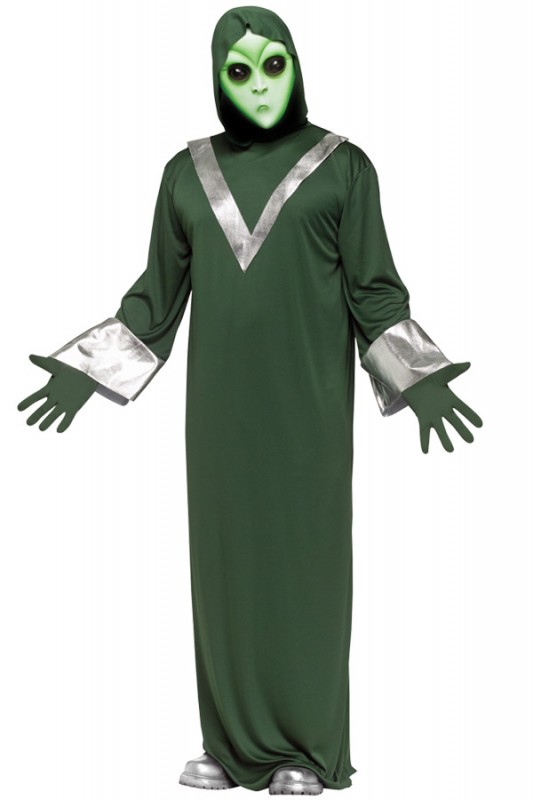 Alien kostuum unisex one size