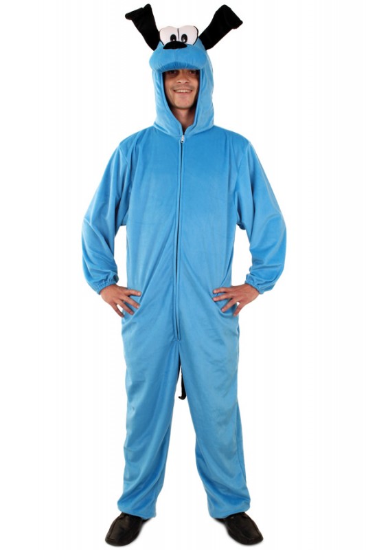 Blauwe hond kostuum unisex L-XL