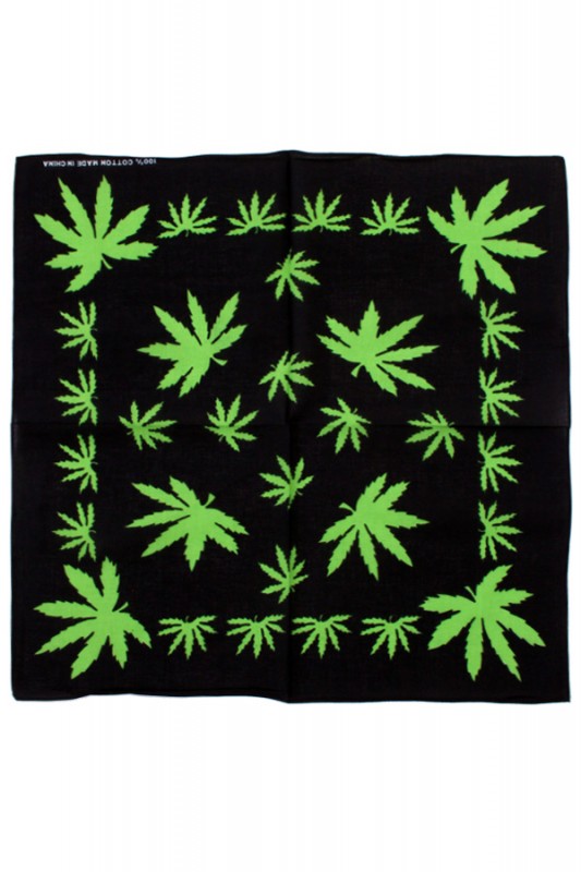 Zakdoek wietblad 56 x 56 cm.