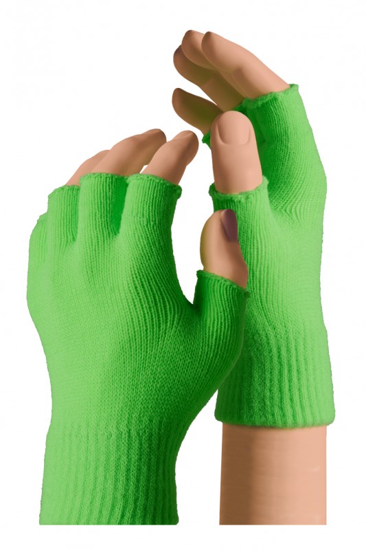 Vingerloze handschoenen kids fl gro
