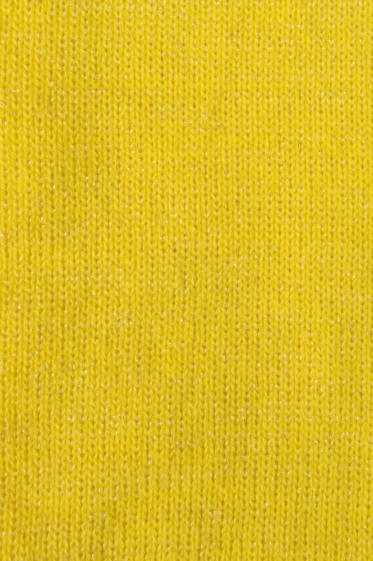Beenwarmer citroengeel met lurex