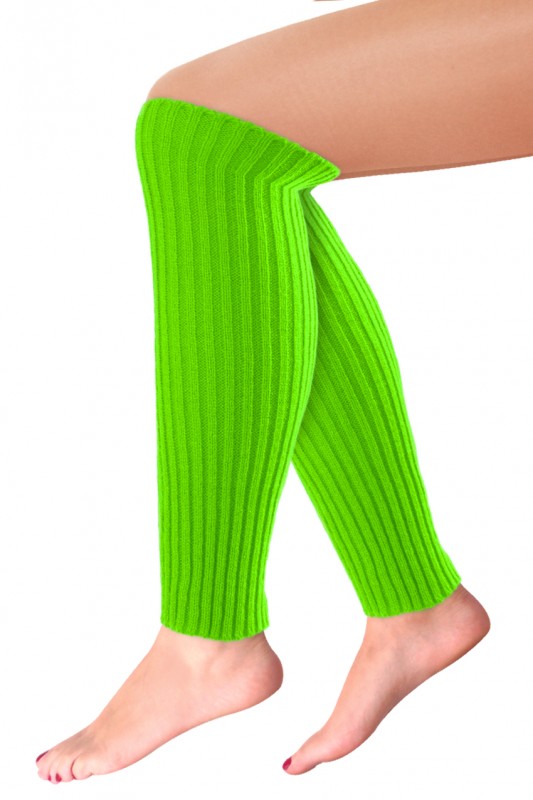 Beenwarmers basic neon groen