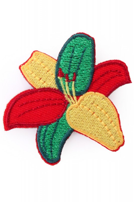 Applicatie Limburg lelie 5 x 5 cm.