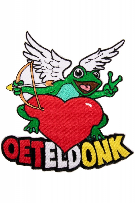 Applicatie kikker engel met hart oe