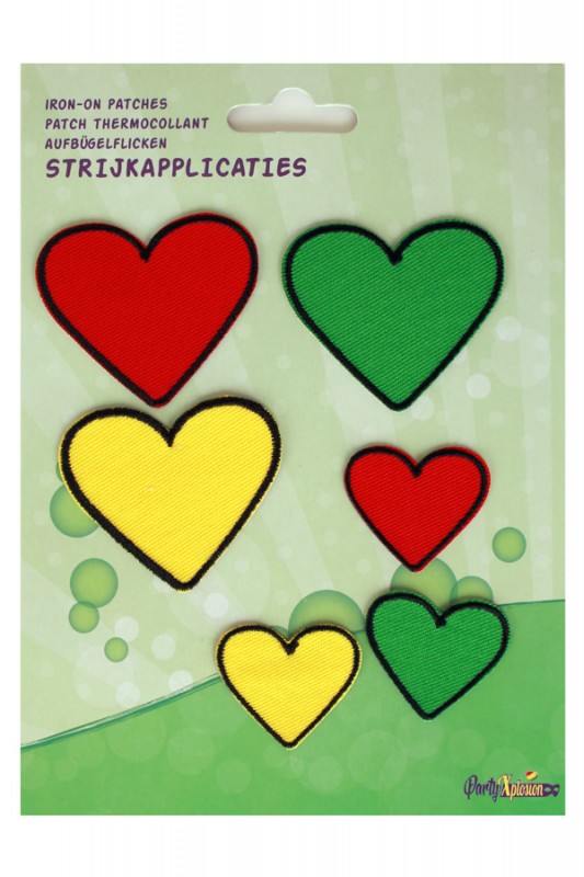 Applicaties 6 stuks Limburg hartjes