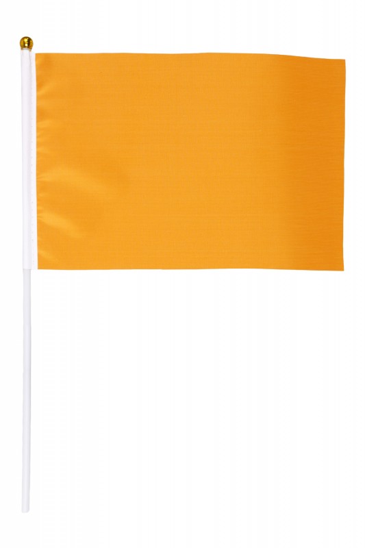 Zwaaivlaggetje op stok Oranje PER12
