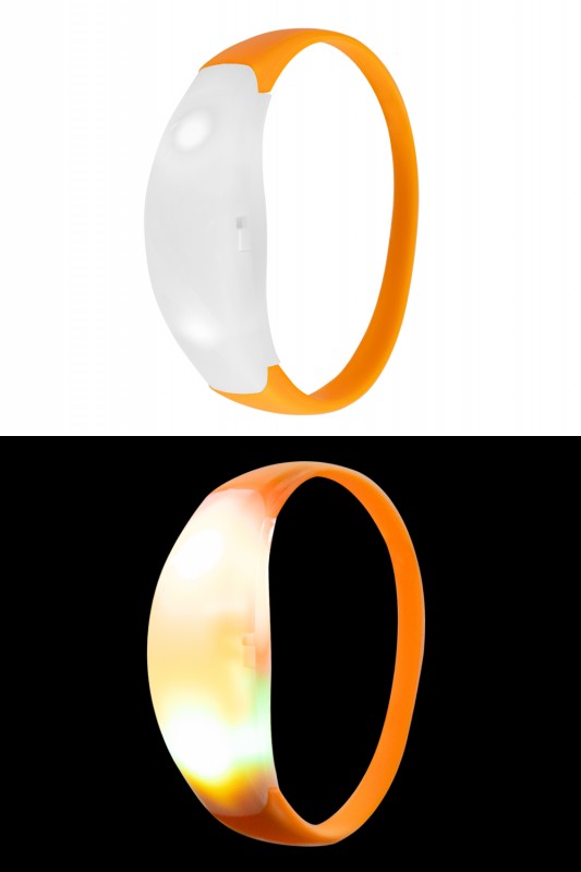 Armband oranje-groen licht per 6