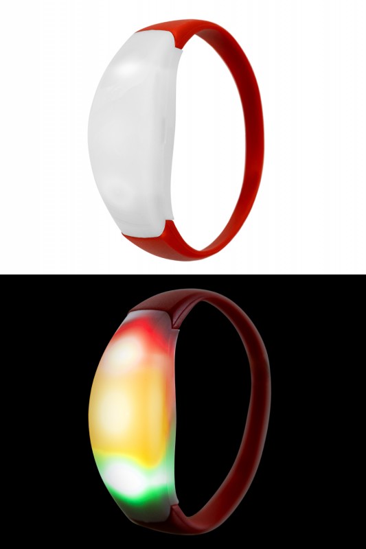 Armband rood-geel-groen licht per 6