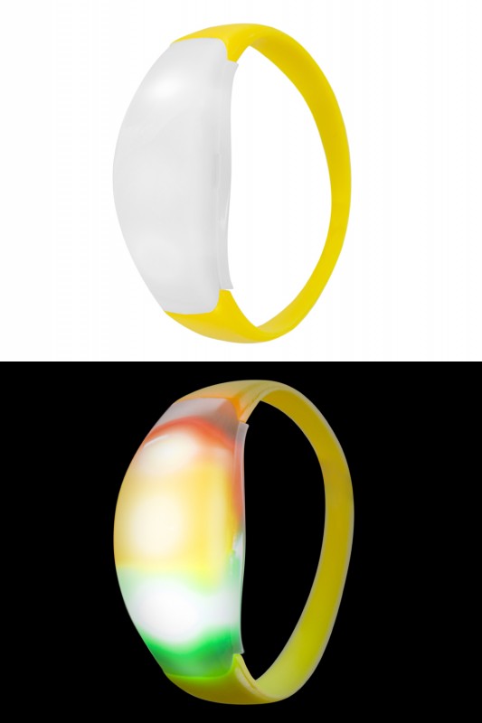 Armband rood-geel-groen licht per 6
