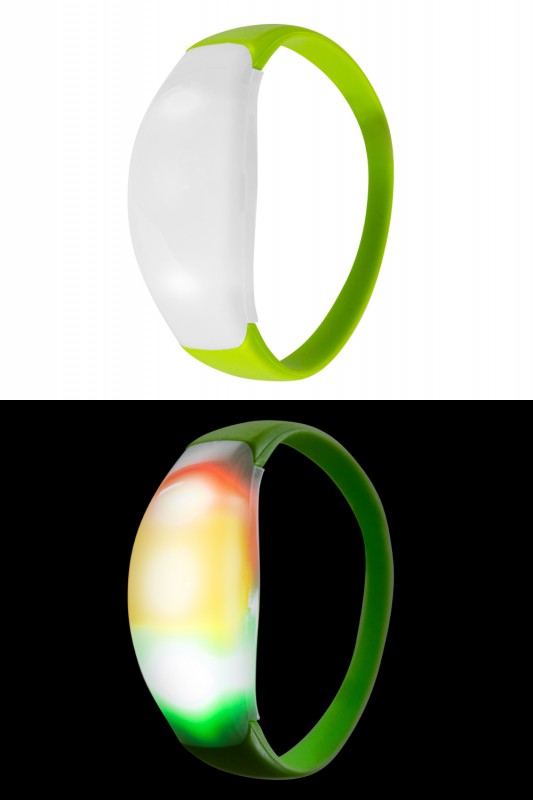 Armband rood-geel-groen licht per 6