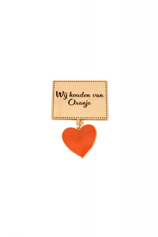 Badge/ broche rechthoek  wij houde