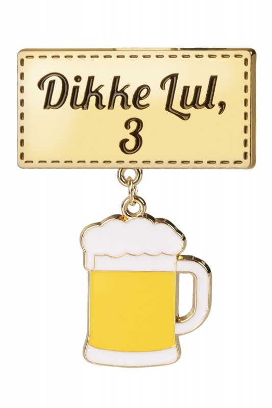 Badge/ broche rechthoek  Dikke lul