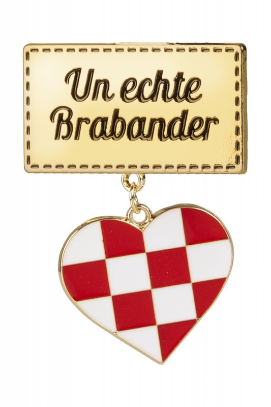Badge/ broche rechthoek Un echte b