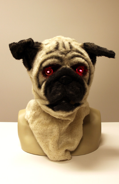 Volkop masker hond lichtgevende oge