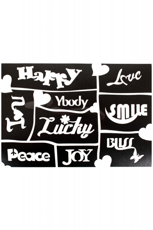 A5 stencil World play