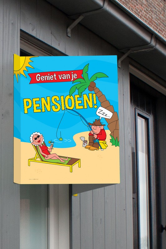 Window sign  Pensioen