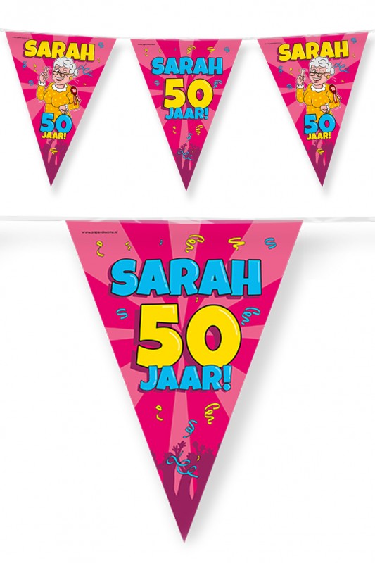 Vlaggenlijn 10 meter Sarah