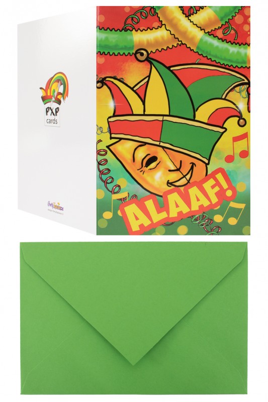 Wenskaart masker alaaf
