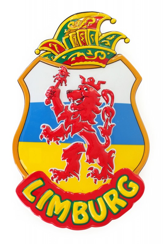 Wanddeco Limburg leeuw 55 x 35 cm.
