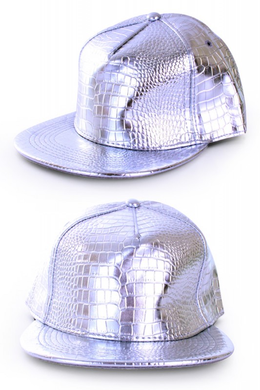 Baseball Cap rapper zilver
