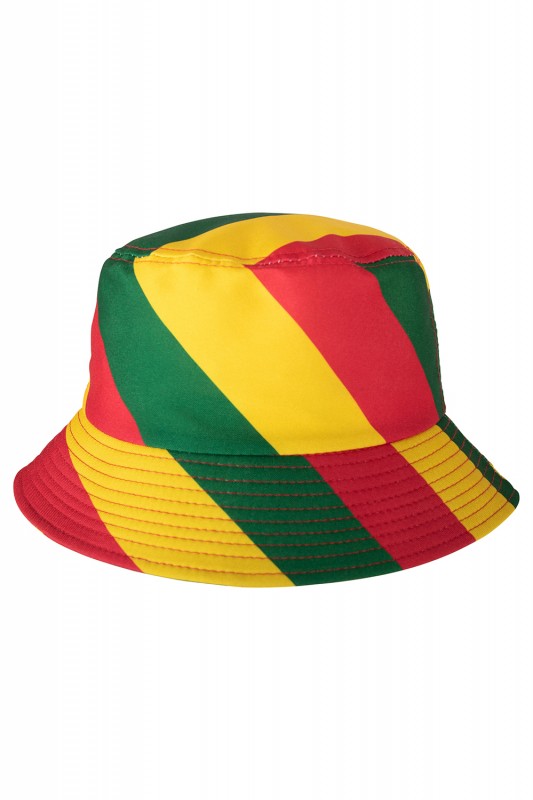 Vissershoedje rood / geel / groen