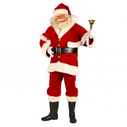 Kerstman met cape deluxe