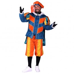 Heren Pietenpak Cadiz Oranje/Blauw