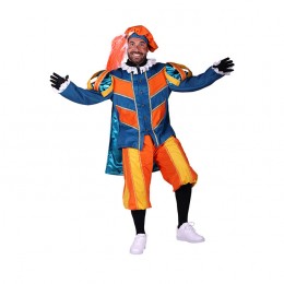 Heren Pietenpak Cadiz Oranje/Blauw