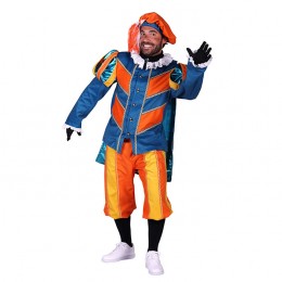 Heren Pietenpak Cadiz Oranje/Blauw