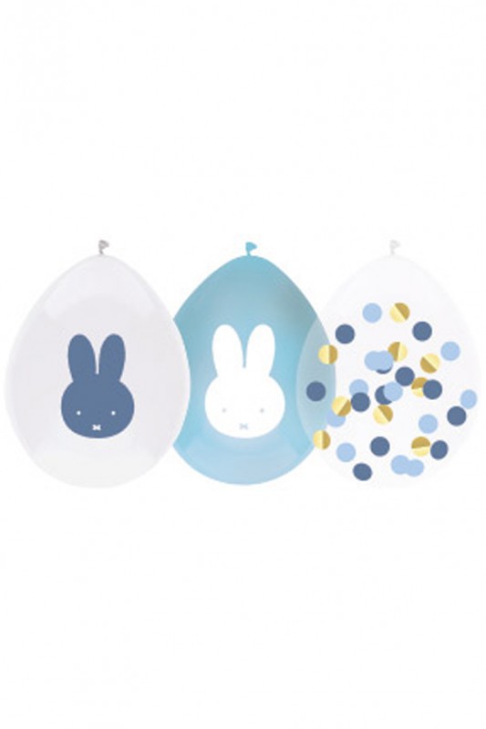 Ballon Nijntje wit blauw 12 inch