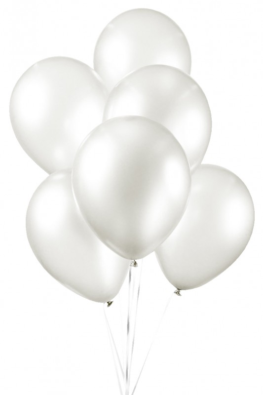 100 Balloons 12 inch pearl white
