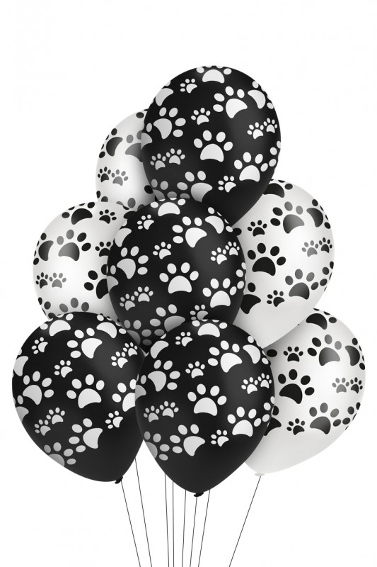 Ballon poot afdrukjes hond x 8