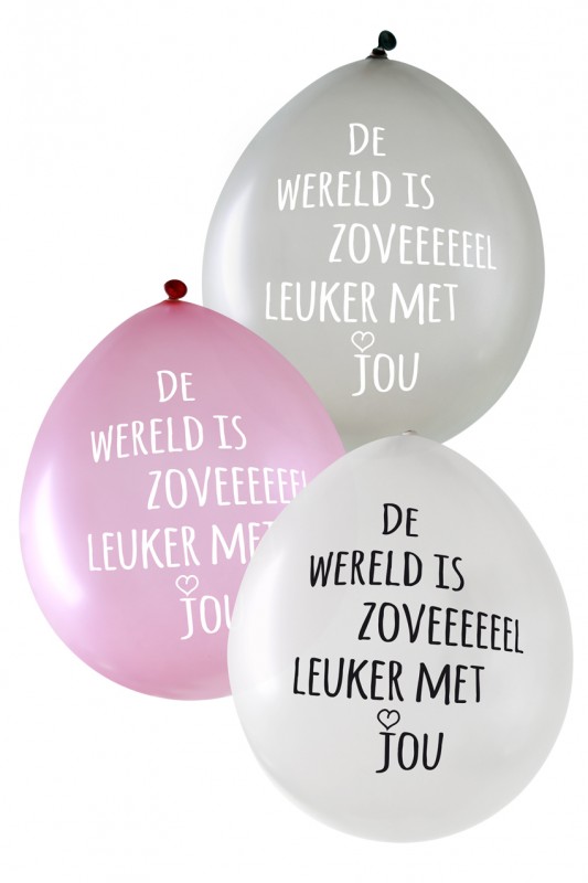 Ballon De wereld is zoveeeeeel leuk