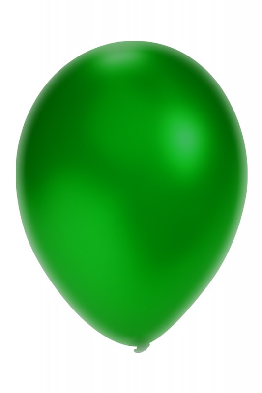 Ballon metallic groen 14 inch per 5