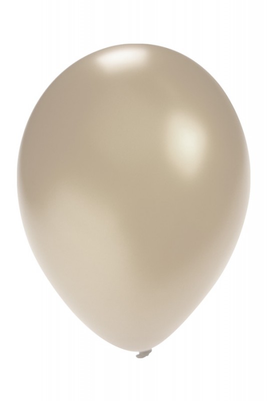 Ballon metallic zilver 5 inch per 1