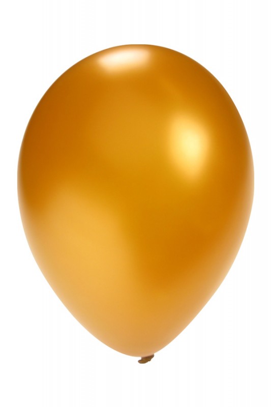 Ballon metallic goud 5 inch per 100
