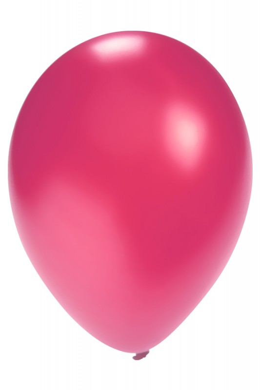Ballon metallic fuchsia 5 inch per